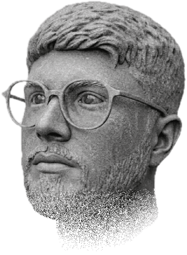 Stone bust of Arshan Khatri